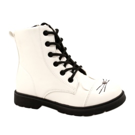 Stivali laccati per ragazze Miss 21DZ23-4309 White bianco