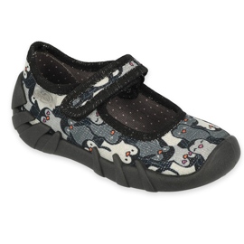 Slifori per bambini di Befado Specy 109p239 nero grigio