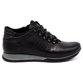 Olivier Scarpe da uomo stivaletti in pelle 920MP nero