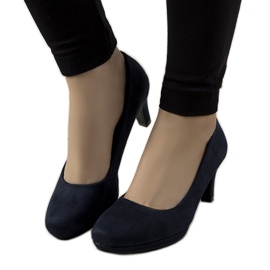 Décolleté blu navy su spilla di Eiffel