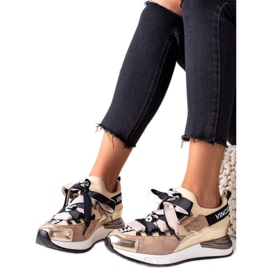 Sneakers allacciate con nastro VINCEZA marrone