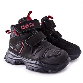 Scarpe da trekking per bambini nere Big Star II374097 nero