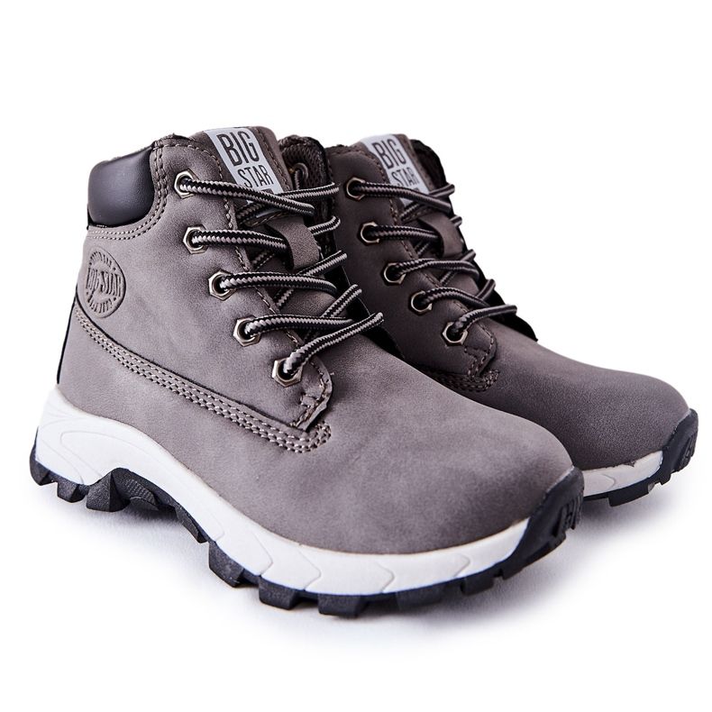 Scarpe da trekking per bambini Big Star II374102 grigie grigio