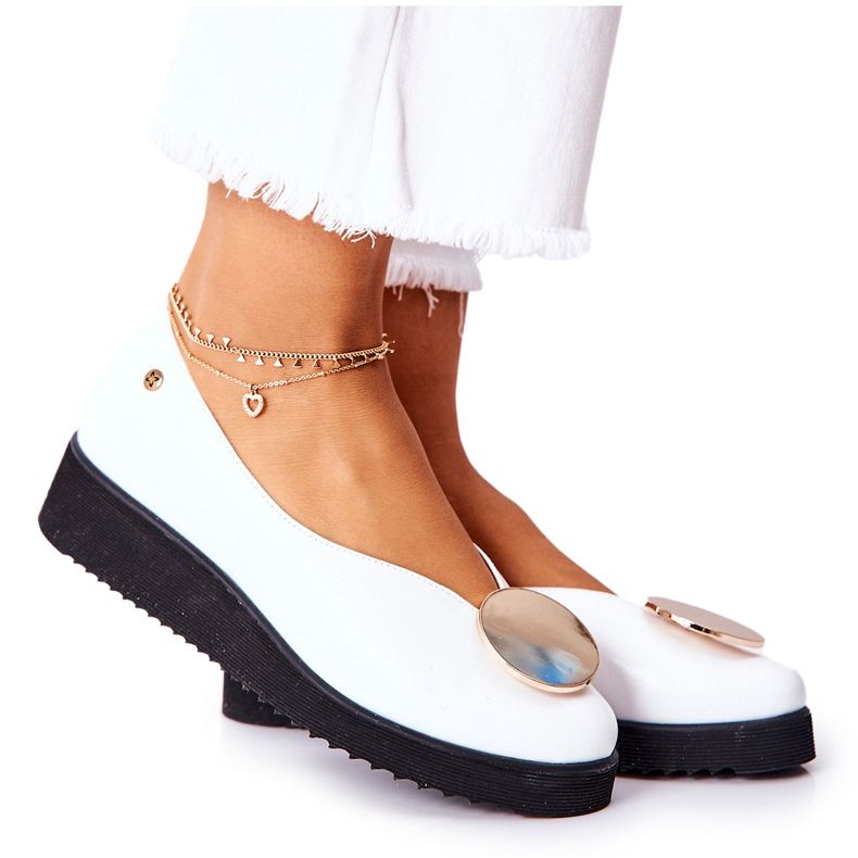 Ballerine Sulla Piattaforma Maciejka Bianco 5315B-11 bianca