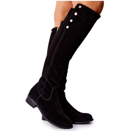 Lewski Shoes Stivali Pelle Scamosciata Lewski 2840 Nero