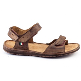 Sandali da uomo in pelle Komodo 881K marrone