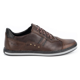 Polbut Scarpe casual da uomo 1801P marrone scuro