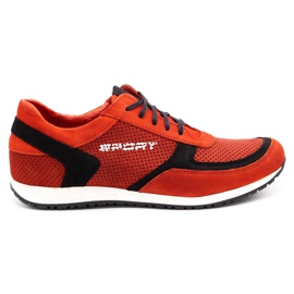 Polbut Scarpe sportive da uomo C47P rosse con nero rosso