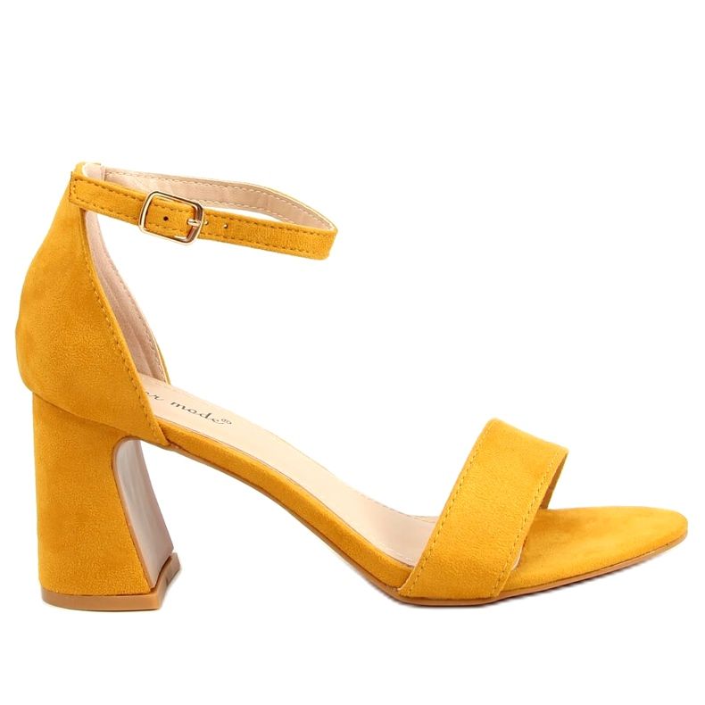 Sandali con tacco alto 8741 Giallo