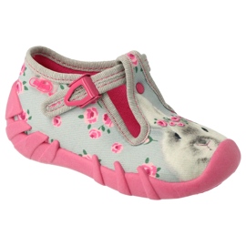 Scarpe per bambini Befado 110P425 rosa grigio