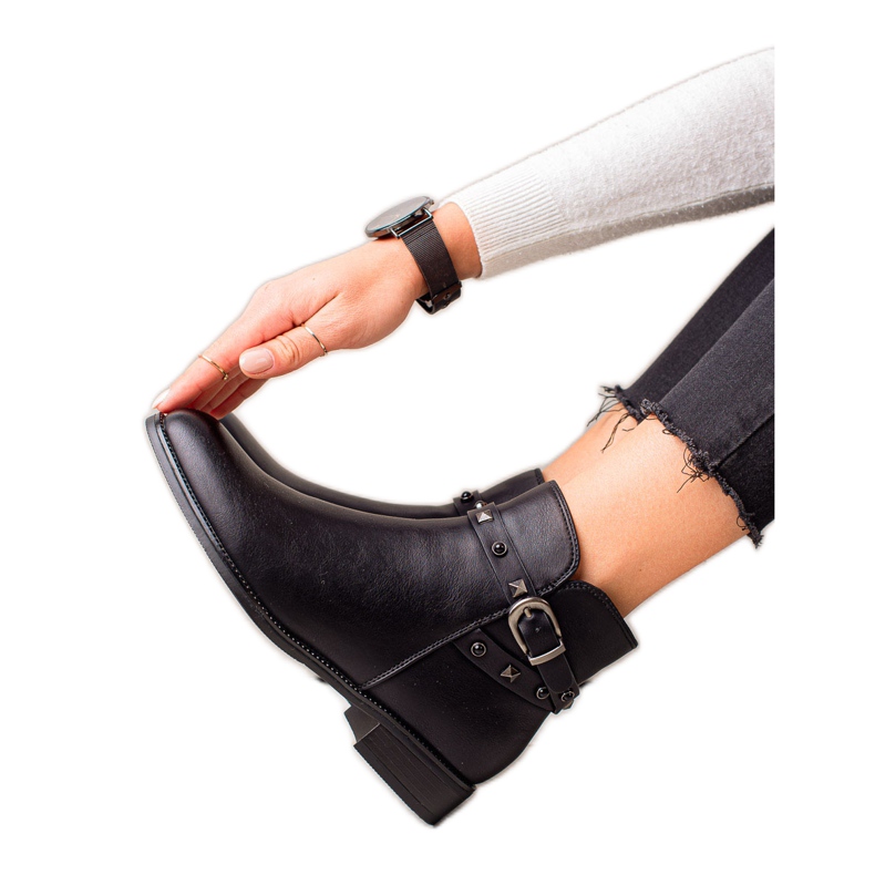 Goodin Stivaletti Neri Con Strass nero