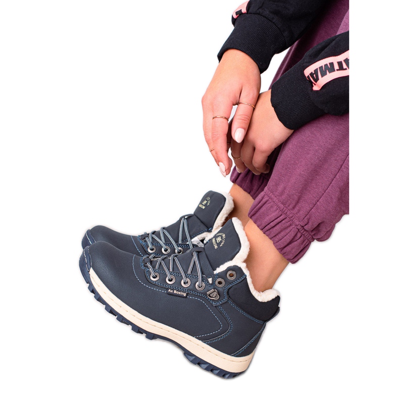 Ax Boxing Scarpe da trekking calde blu navy