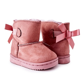FR1 Stivali da neve caldi per bambini Pink Funky rosa
