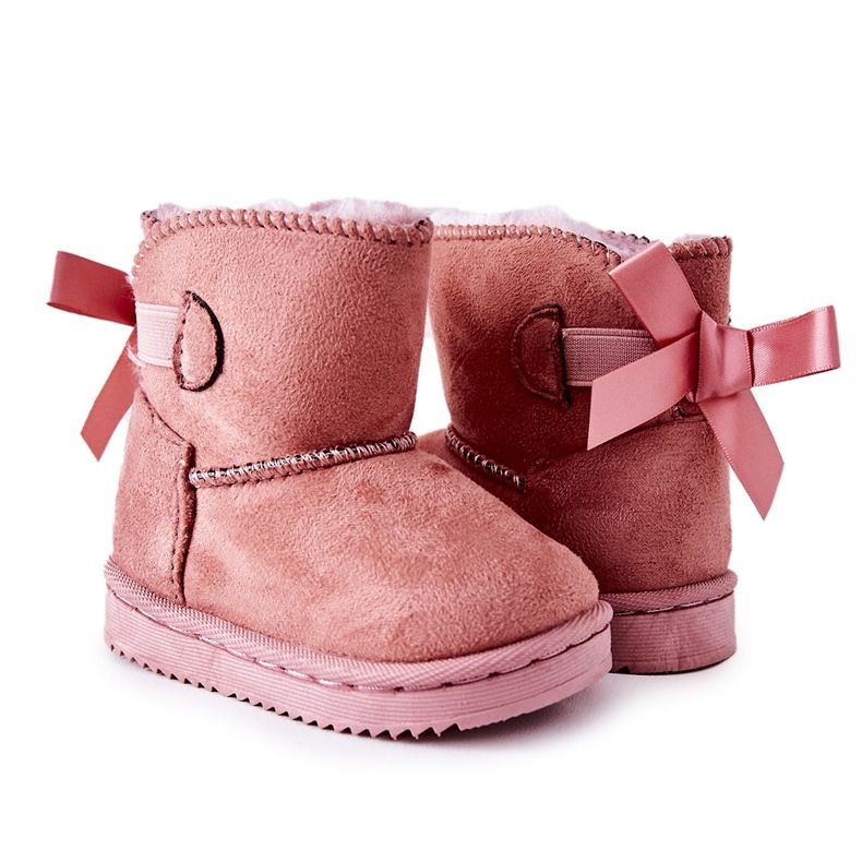 FR1 Stivali da neve caldi per bambini Pink Funky rosa
