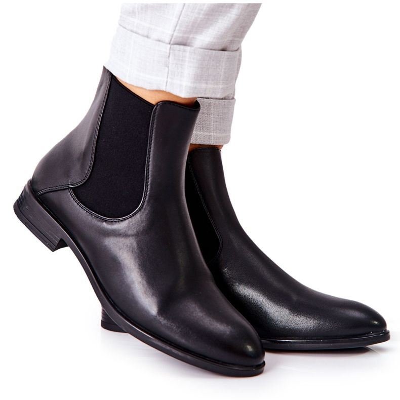 Stivali Pelle Sergio Leone BT523 Nero