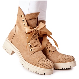Lewski Shoes Stivali Scamosciati Da Lavoro Lewski Scarpe Legate 3069 Sabbia marrone