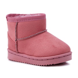 FR1 Stivali da neve caldi per bambini rosa scuro Gooby