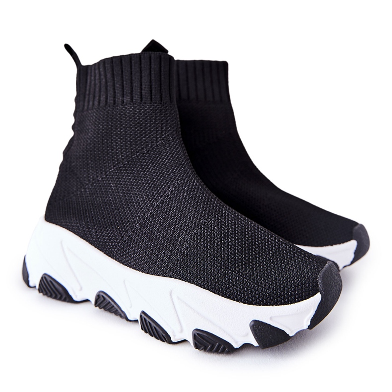 FR1 Scarpe sportive da bambino nere per bambini Callobe nero