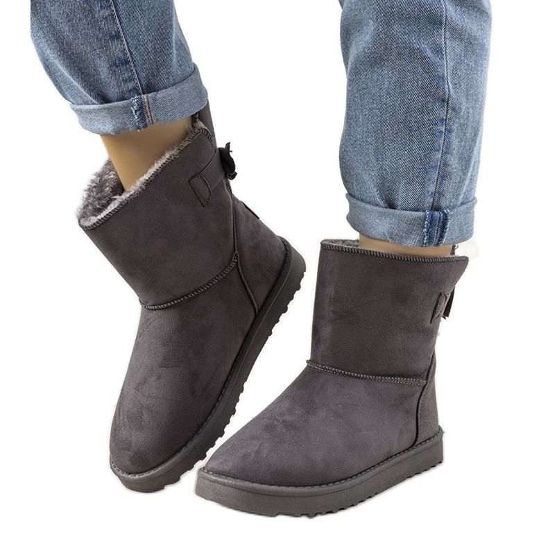 Stivali invernali grigi da donna Cross Jeans Lomeli grigio