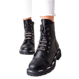 Eleganti stivali in pelle di ARTIKER Trappers nero
