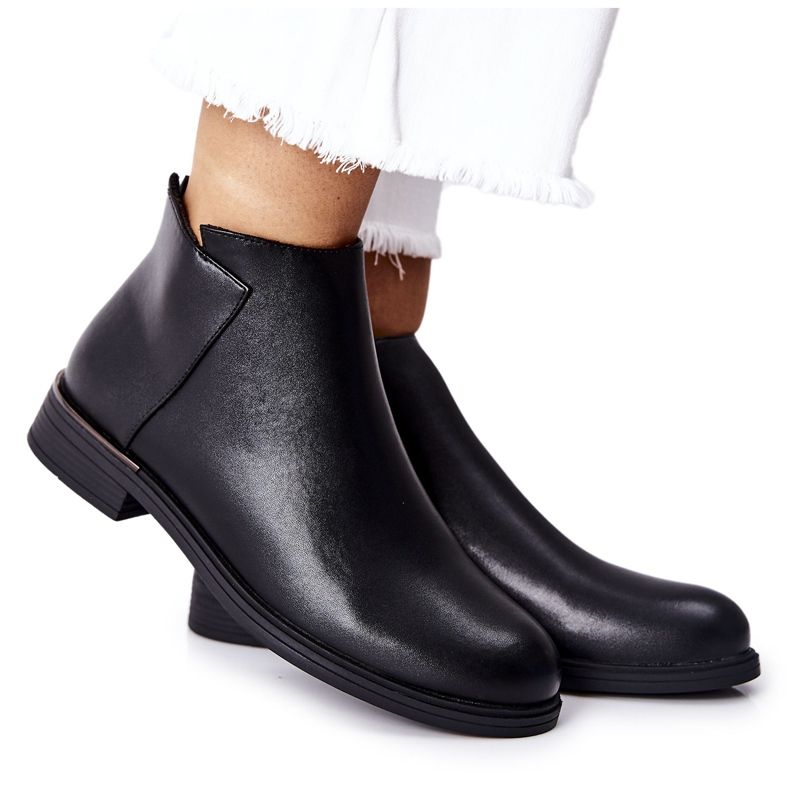 Stivali piatti caldi Sergio Leone BT511 Nero