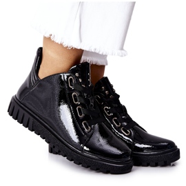 Scarpe Laccate Sergio Leone PB210 Nero