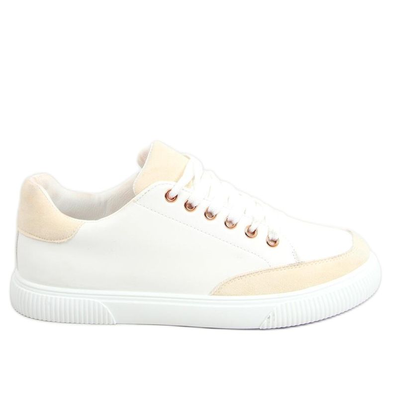 Sneakers da donna bianche 6110 Giallo bianca