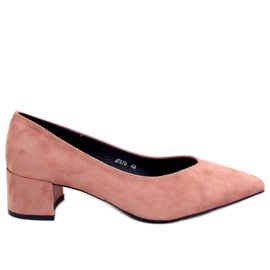 Décolleté con tacco basso Millen Pink rosa