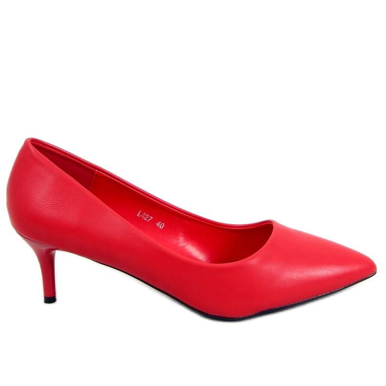 Décolleté con tacco basso Kate Red rosso