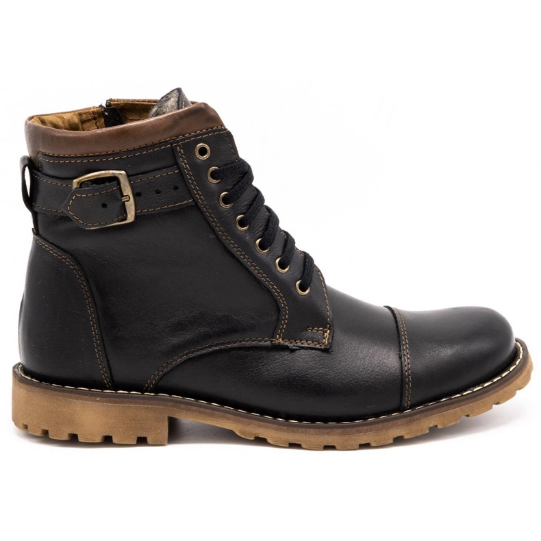 Olivier Doposci da uomo 910MP nero con marrone