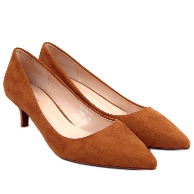 Décolleté con tacco basso Ann Camel marrone