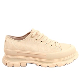 Sneakers con suola alta Lily Beige