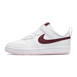 Nike Court Borough Low 2 (PSV) BQ5451-120 scarpe bianco nero