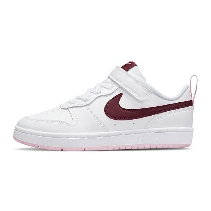 Nike Court Borough Low 2 (PSV) BQ5451-120 scarpe bianca nero
