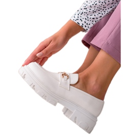 Diamantique Mocassini in ecopelle bianco