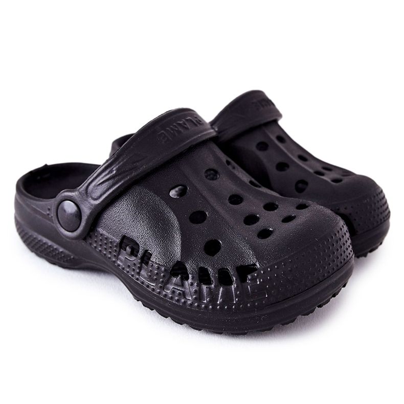 Flameshoes Pantofole da casa per bambini Black Kroks nero