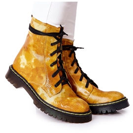 Stivali da donna Glany Workers Maciejka Giallo 01609-47