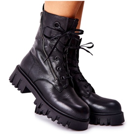 High Workers in pelle Big Star II274429 Nero