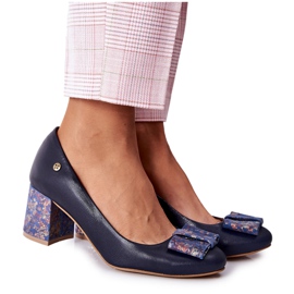 Décolleté da donna Maciejka Scamosciato Blu Navy 3356A-19