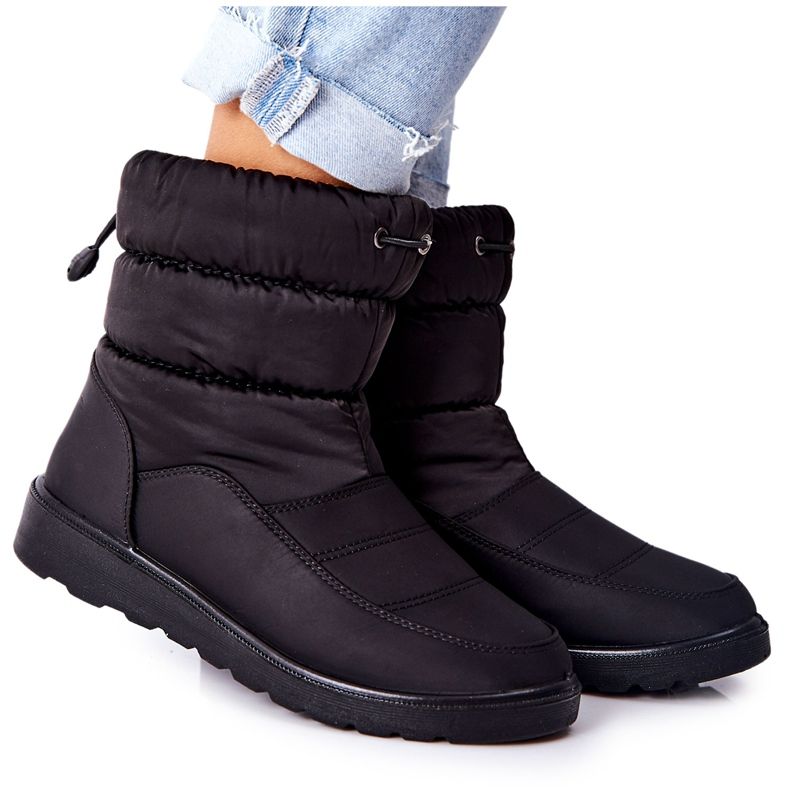 Vinceza Stivali da neve slip-on alti neri di Cathy nero