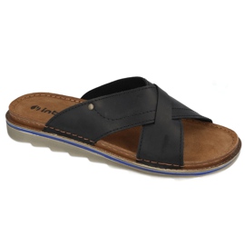 Inblu pantofole scarpe da uomo 158M006 nero