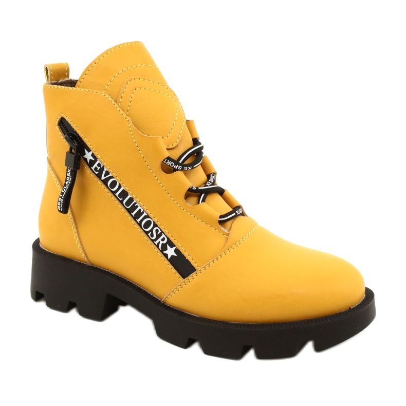 Stivali Gialli Sergio Leone BT740 nero giallo