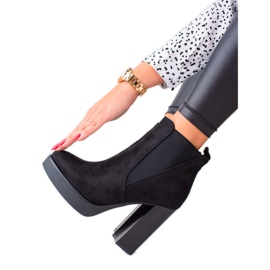 Lovery Stivali con plateau sexy nero