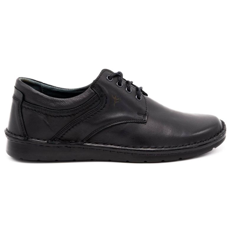 Olivier Scarpe casual da uomo in pelle 7095 grana nera nero