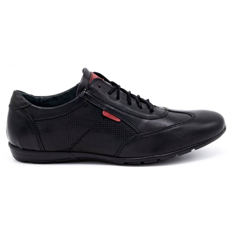 Olivier Scarpe casual da uomo in pelle 7097DT nere nero