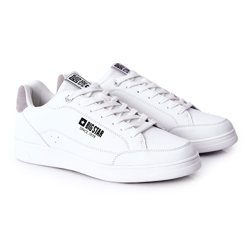 Sneakers in pelle Memory Foam Big Star II174170 Bianco bianca