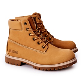 Stivali in pelle Trappers Big Star II174264 Camel marrone