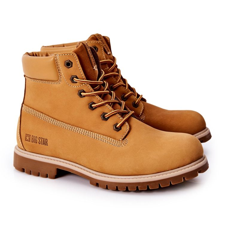 Stivali in pelle Trappers Big Star II174264 Camel marrone