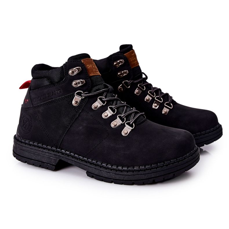 Scarpe da trekking da uomo Cross Jeans EE1R4028C Nero