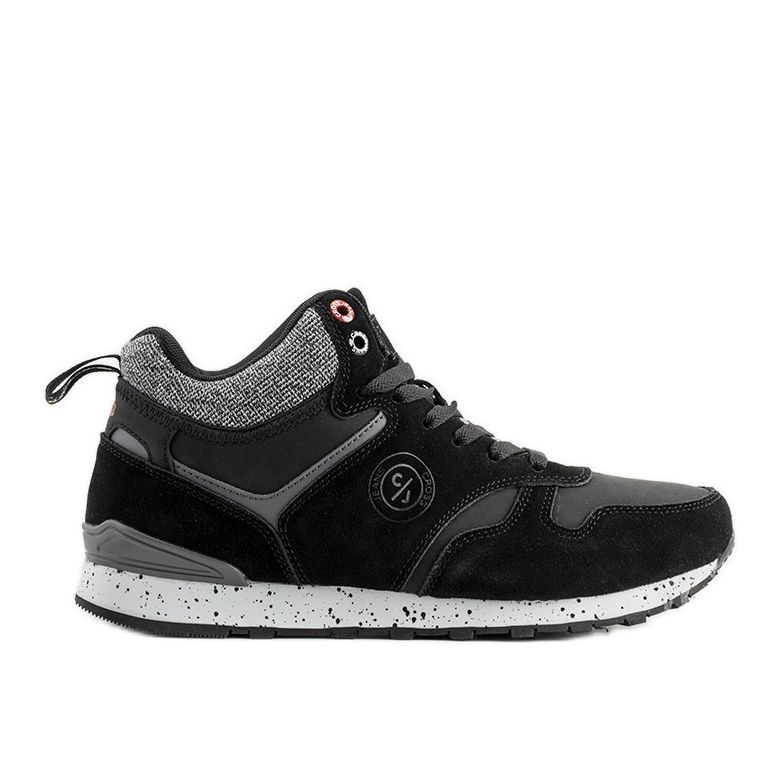 Sneakers nere da uomo Cross Jeans Merle nero grigio
